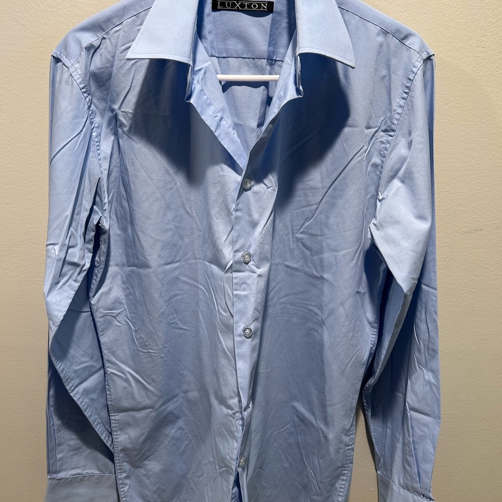 Lux Men's Sky Blue Dress Shirt